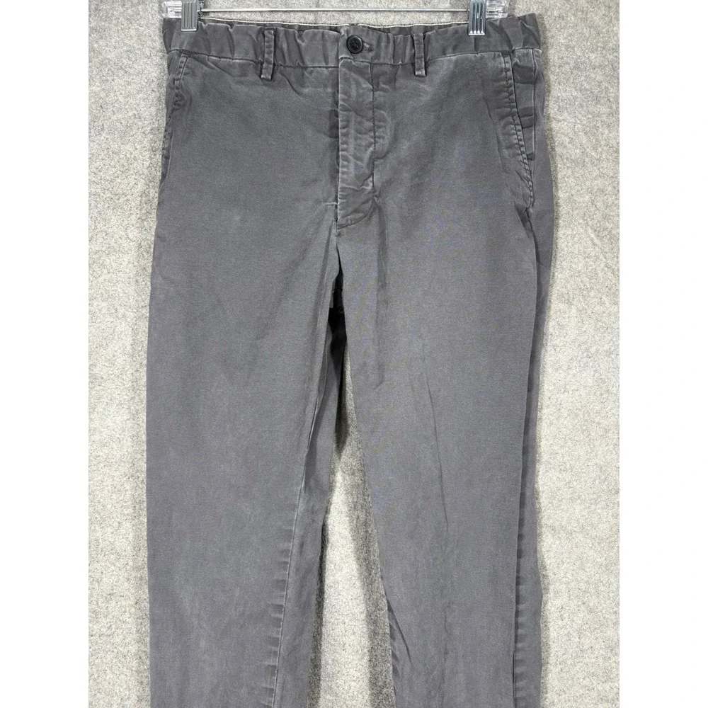 Banana‎ Republic Lived-In Chino Slim Fit Gray Stretch Pants Mens 31x30 Washwell